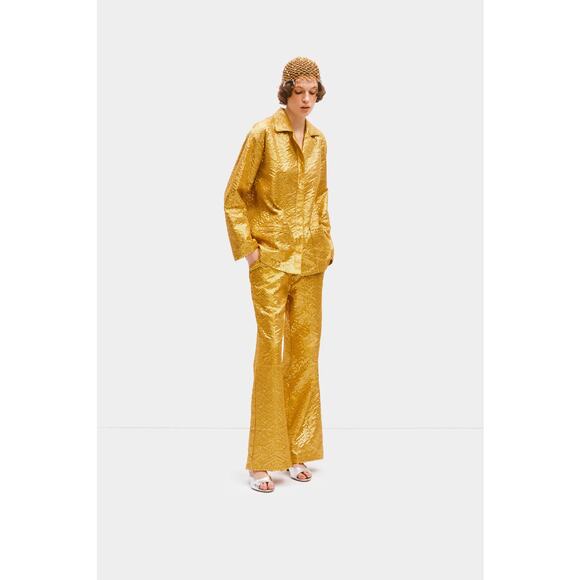 Sleeper Supernova Sequined Pants In Gold - Picture 1 of 7